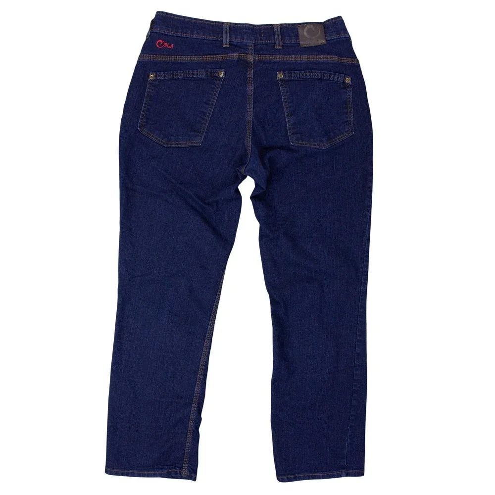 Origin‎ USA Mens 34x30 Dark Wash Denim Jeans Stretch Made in America